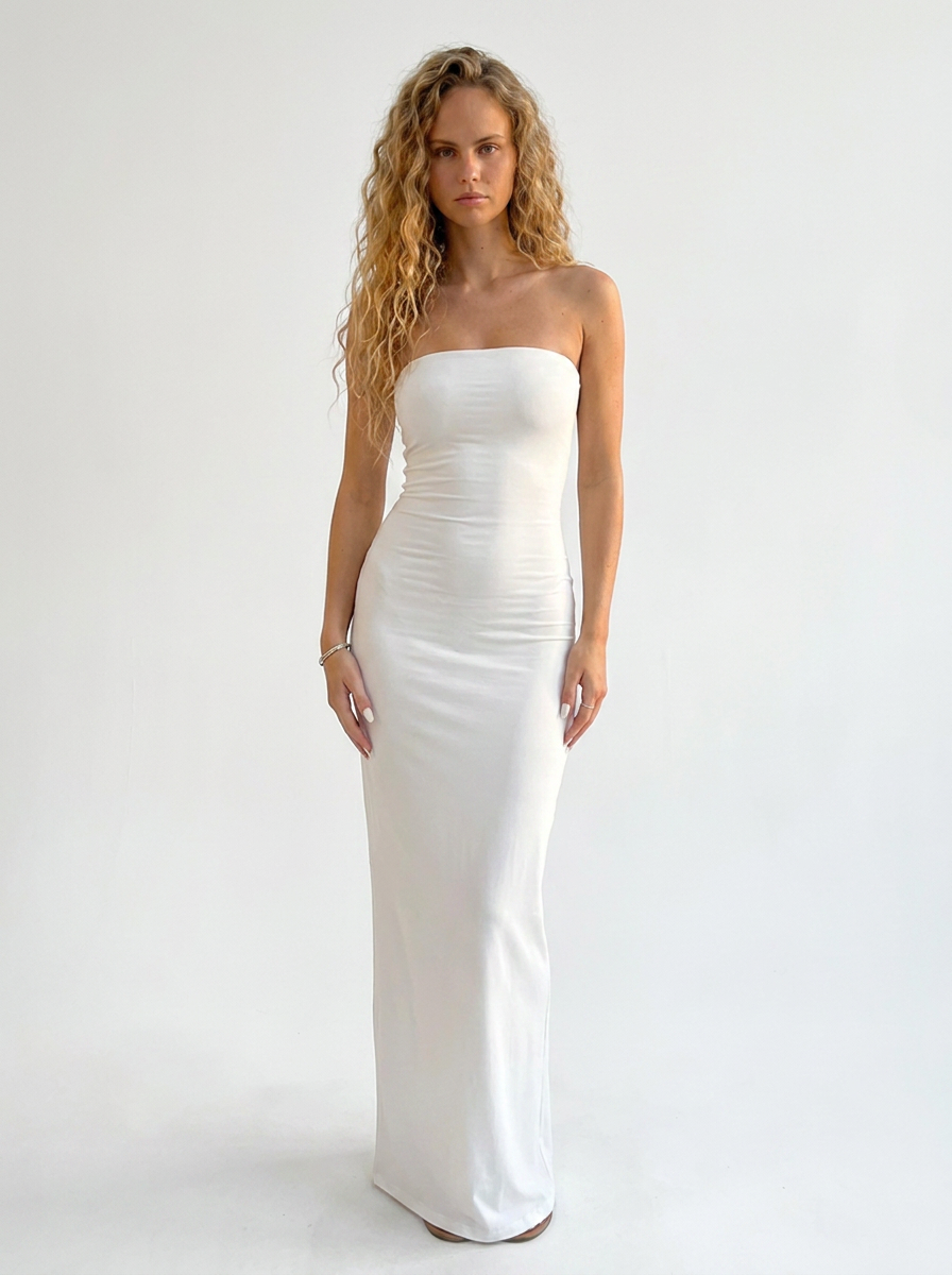 Strapless Bodycon-Maxikleid „Sardinia"
