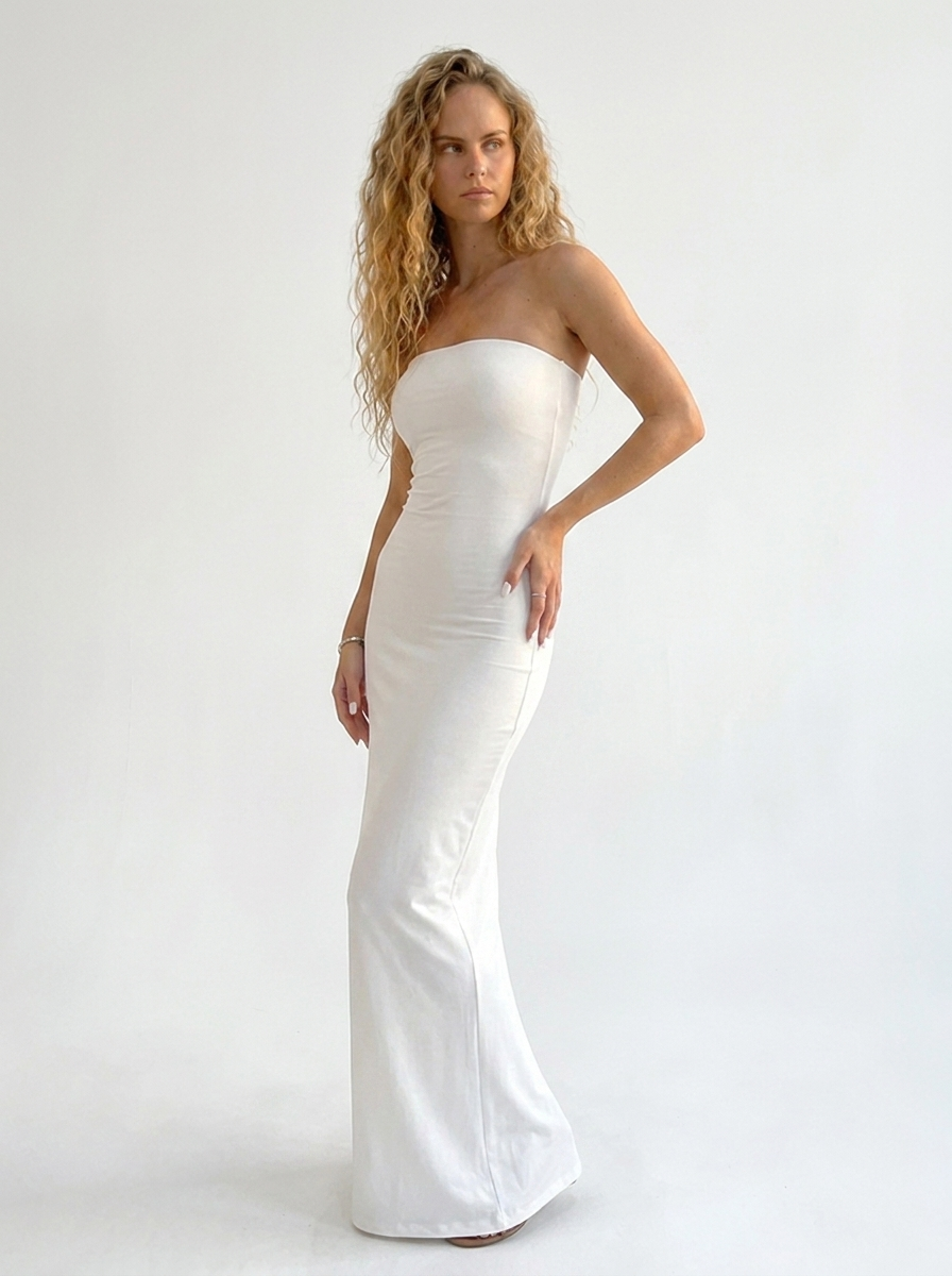Strapless Bodycon-Maxikleid „Sardinia"