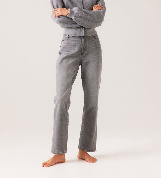 Graue Jeans