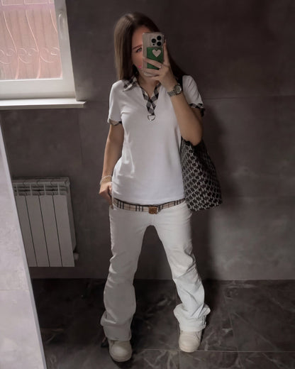 Checked Polo